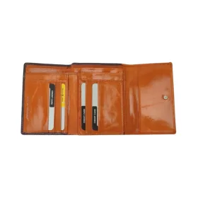   Giorgio Carelli lila-narancssárga női bőr pénztárca 13,5 x 10 cm