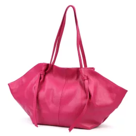   Luka 26-012 magenta női bőr nagyméretű válltáska 60 x 30 x 15 cm