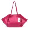 Luka 26-012 magenta női bőr nagyméretű válltáska 60 x 30 x 15 cm