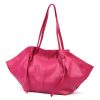 Luka 26-012 magenta női bőr nagyméretű válltáska 60 x 30 x 15 cm