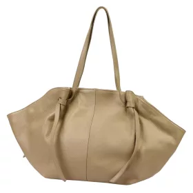   Luka 26-012 taupe női bőr nagyméretű válltáska 60 x 30 x 15 cm
