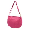 Luka 26-098 rózsaszín női velúr bőr bőr kézitáska 37 x 26 x 5 cm
