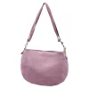 Luka 26-098 levendula lila női velúr bőr válltáska, oldaltáska 37 x 26 x 5 cm