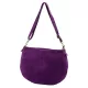 Luka 26-098 ibolya lila női velúr bőr bőr kézitáska 37 x 26 x 5 cm