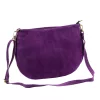 Luka 26-098 ibolya lila női velúr bőr bőr kézitáska 37 x 26 x 5 cm