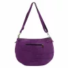 Luka 26-098 ibolya lila női velúr bőr bőr kézitáska 37 x 26 x 5 cm
