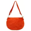 Luka 26-098 narancssárga női velúr bőr bőr kézitáska 37 x 26 x 5 cm