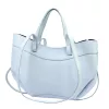 Luka 25-025 DOLLARO pasztell kék női bőr kézitáska, válltáska 33 x 26 x 9 cm
