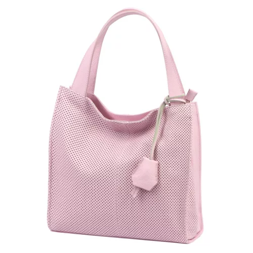 Luka 26-099 DOLLARO rózsaszín női bőr kézitáska