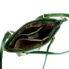 Florence 35 smaragzöld női bőr válltáska, hátizsákká alakítható 32 x 28 x 9 cm