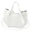 Luka 25-025 DOLLARO fehér női bőr kézitáska, válltáska 33 x 26 x 9 cm