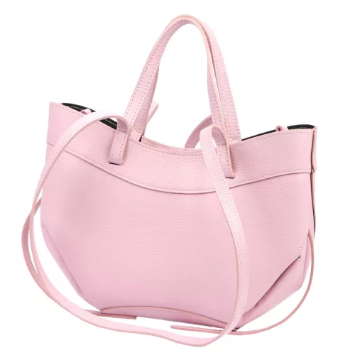 Luka 25-025 DOLLARO pasztell rózsaszín női bőr kézitáska, válltáska 33 x 26 x 9 cm