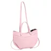 Luka 25-025 DOLLARO pasztell rózsaszín női bőr kézitáska, válltáska 33 x 26 x 9 cm