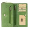 EL FORREST 920-151 RFID zöld női bőr pénztárca 16.5 x 8.5 x 3.5 cm 