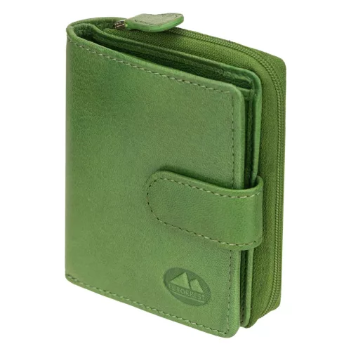 EL FORREST 820-151 RFID zöld női bőr pénztárca 9 x 11 x 3 cm