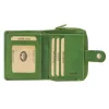 EL FORREST 820-151 RFID zöld női bőr pénztárca 9 x 11 x 3 cm