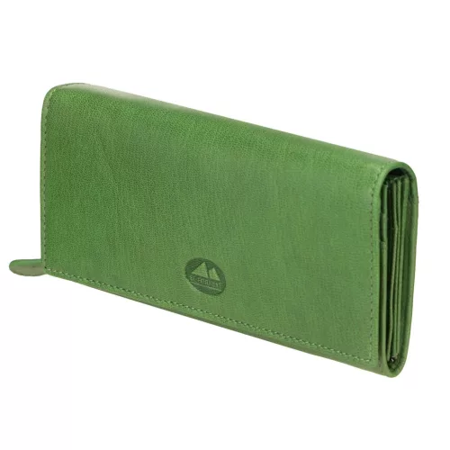 EL FORREST 743-151 RFID zöld női bőr pénztárca 18.5 x 9 x 3.5 cm