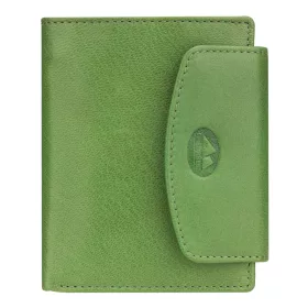   EL FORREST 727-151 RFID zöld női marhabőr pénztárca 12.5 x 10.5 x 3 cm