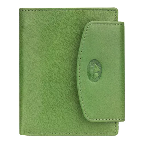 EL FORREST 727-151 RFID zöld női marhabőr pénztárca 12.5 x 10.5 x 3 cm