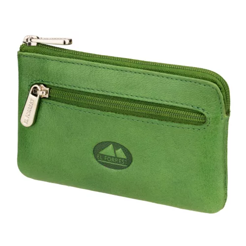 EL FORREST 6030-151 zöld női bőr pénztárca, kulcstartó 11.5 x 7.5 x 1 cm 