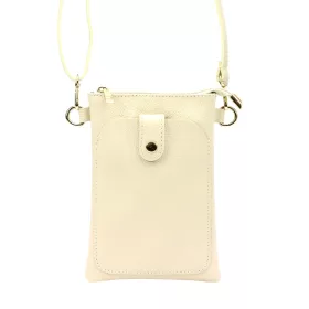   Luka 20-070 bézs női bőr telefontartó, partytáska 14 x 21 x 3.5 cm
