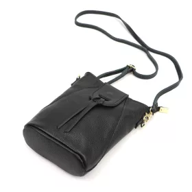   Luka 26-101 fekete női bőr telefontartó, oldaltáska 16 x 21 x 6.5 cm