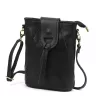 Luka 26-101 fekete női bőr telefontartó, oldaltáska 16 x 21 x 6.5 cm
