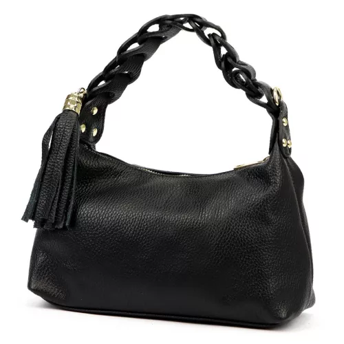 Luka 26-032 DOLLARO fekete női bőr kézitáska 27 x 17 x 12 cm