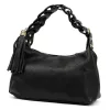 Luka 26-032 DOLLARO fekete női bőr kézitáska 27 x 17 x 12 cm