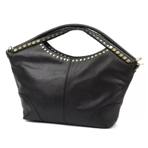 Camilla 10.003 MN fekete női bőr kézitáska 42 x 23 x 10 cm