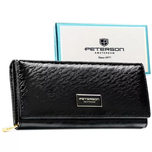 Peterson PTN PX20-CNF fekete női pénztárca 18,5 x 9 x 3,5 cm 