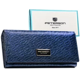   Peterson PTN PX22-CNF sötétkék női pénztárca 18,5 x 9 x 3,5 cm 
