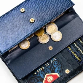   Peterson PTN PX22-CNF sötétkék női pénztárca 18,5 x 9 x 3,5 cm 