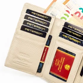 Peterson PTN PX23-CNF bézs női pénztárca 16 x 9 x 3 cm