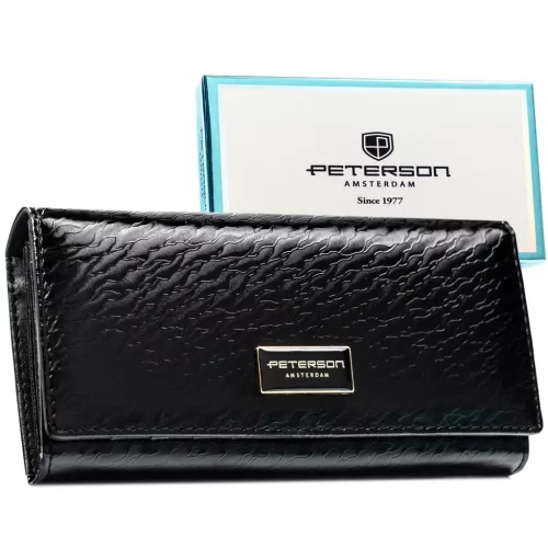 Peterson PTN PX24-CNF fekete női pénztárca 18,5 x 9 x 3,5 cm 