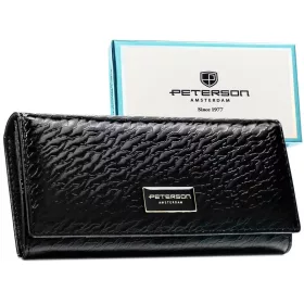   Peterson PTN PX27-CNF fekete női pénztárca 18,5 x 9 x 3,5 cm 