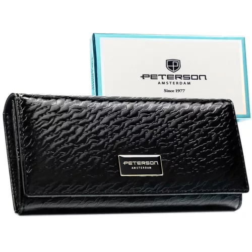 Peterson PTN PX27-CNF fekete női pénztárca 18,5 x 9 x 3,5 cm 