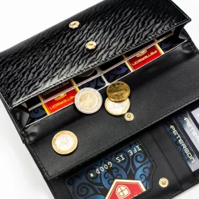   Peterson PTN PX28-CNF fekete női pénztárca 18,5 x 9 x 3,5 cm 