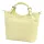 Luka 26-108 halvány sárga női bőr kézitáska oldalpánttal  38 x 30 x 15 cm