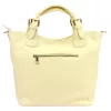 Luka 26-108 halvány sárga női bőr kézitáska oldalpánttal  38 x 30 x 15 cm