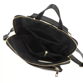   Luka 26-112 DOLLARO fekete női marhabőr hátizsák 31 x 37 x 13 cm