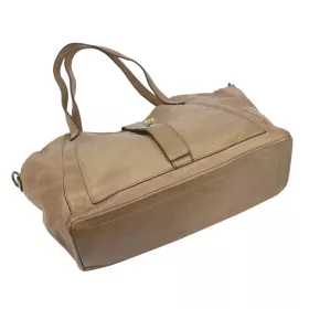VS 048 drapp női bőr shopper 45 x 26 x 14 cm