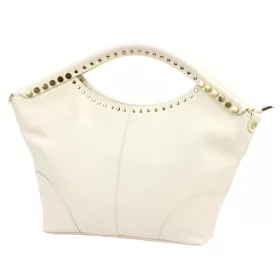   Camilla 10.003 MN bézs női bőr kézitáska 42 x 23 x 10 cm