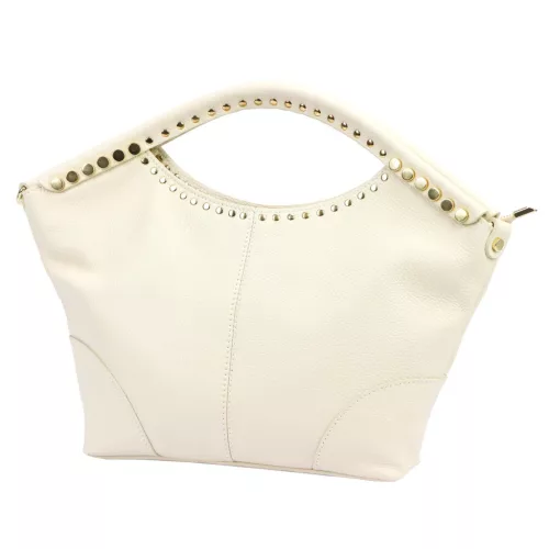 Camilla 10.003 MN bézs női bőr kézitáska 42 x 23 x 10 cm