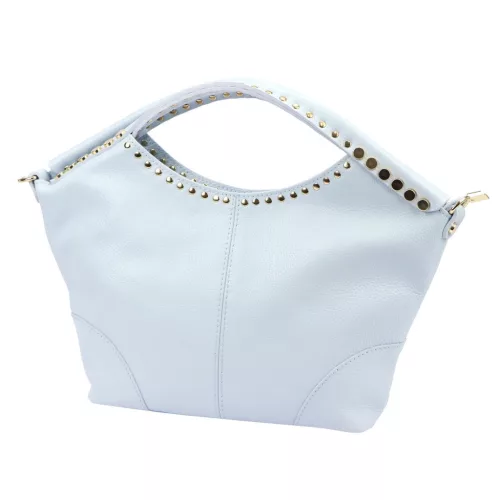 Camilla 10.003 MN babakék női bőr kézitáska 42 x 23 x 10 cm