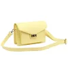 Luka 26-061 halvány sárga női bőr oldaltáska 23 x 16.5 x 9 cm