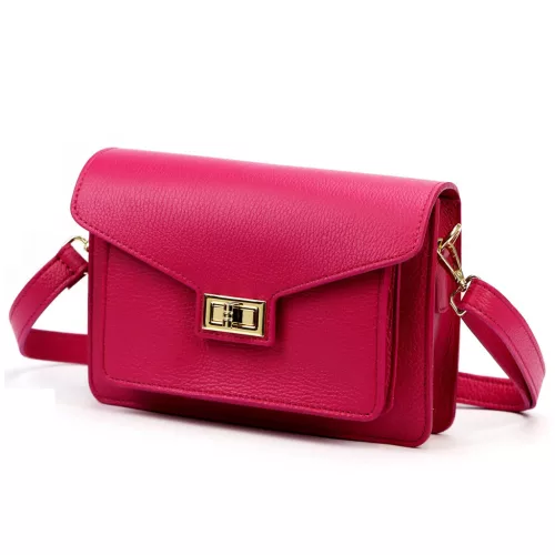 Luka 26-061 magenta női bőr oldaltáska 23 x 16.5 x 9 cm