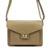 Luka 26-061 DOLLARO taupe női bőr kézitáska 23 x 16.5 x 9 cm