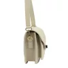 Luka 26-061 bézs női bőr oldaltáska 23 x 16.5 x 9 cm