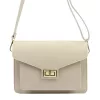 Luka 26-061 bézs női bőr oldaltáska 23 x 16.5 x 9 cm